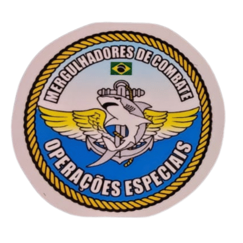 Adesivo Mergulhadores de Combate em qualidade DTF a prova d'água com aplicação interna e externa.