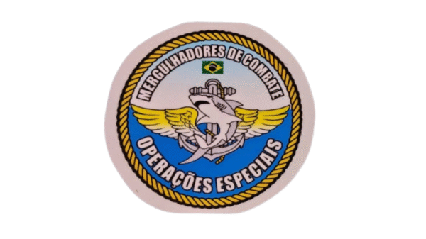 Adesivo Mergulhadores de Combate em qualidade DTF a prova d'água com aplicação interna e externa.